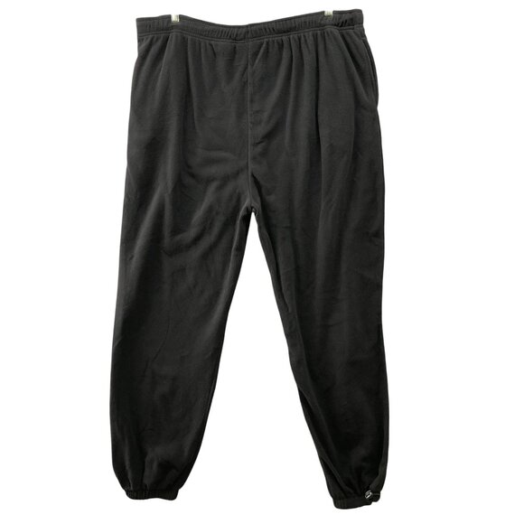 NWT Northcrest Fleece Jogger Pants Mens XL Black Winter Drawstring - Picture 2 of 9